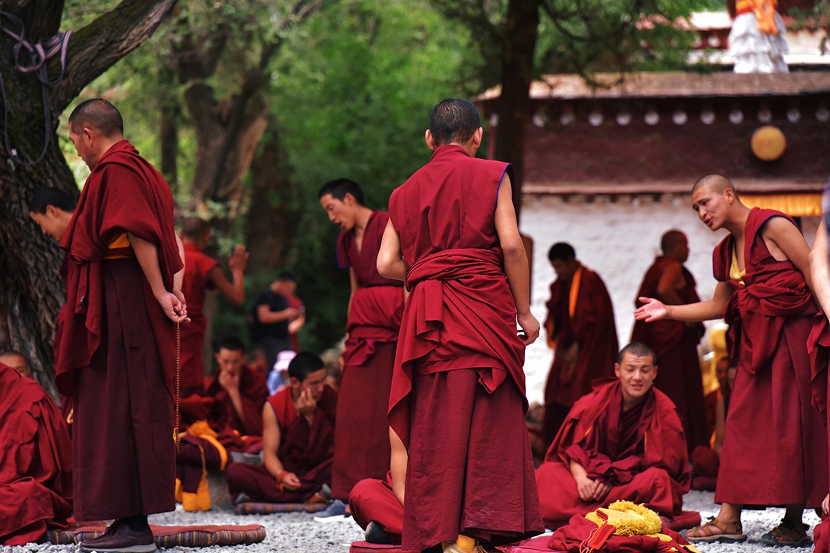 Debate at Sera Monastery | Photo by Liu Bin