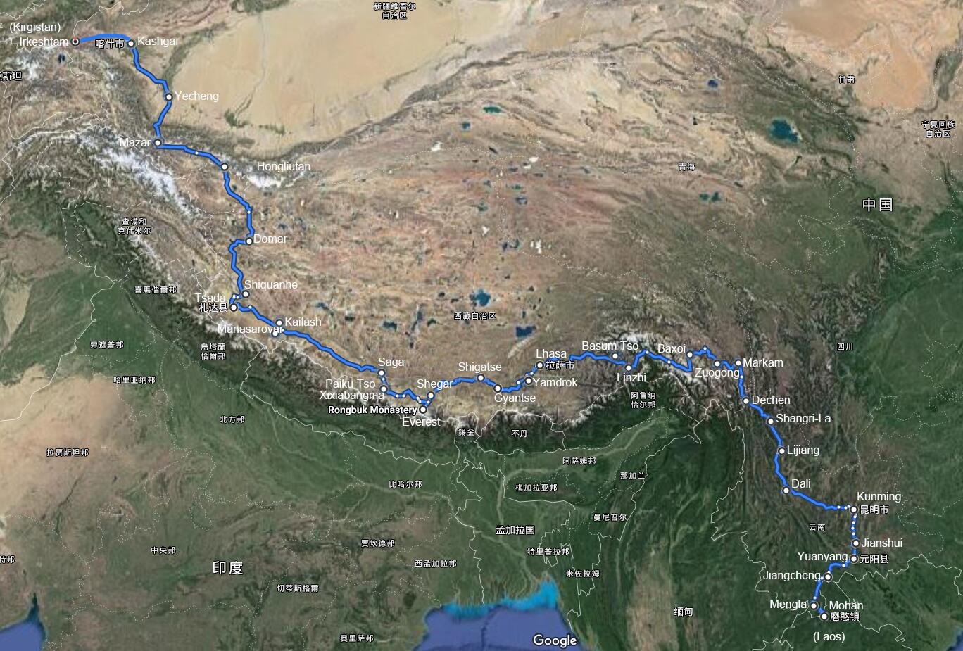 Self Drive Tour from Yunnan via Tibet to Xinjiang