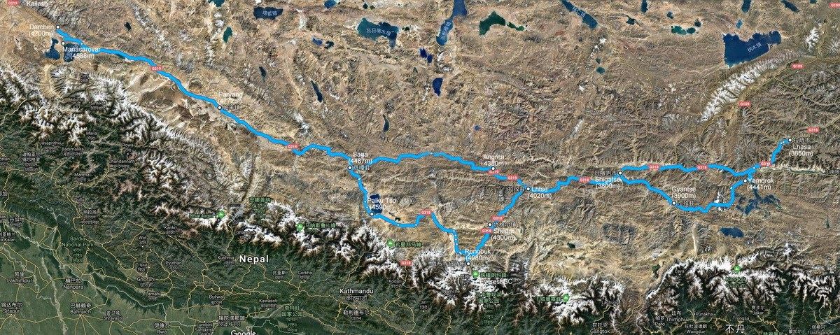 Tibet Rental Motorbike Adventure Tour to Everest BC and Kailash