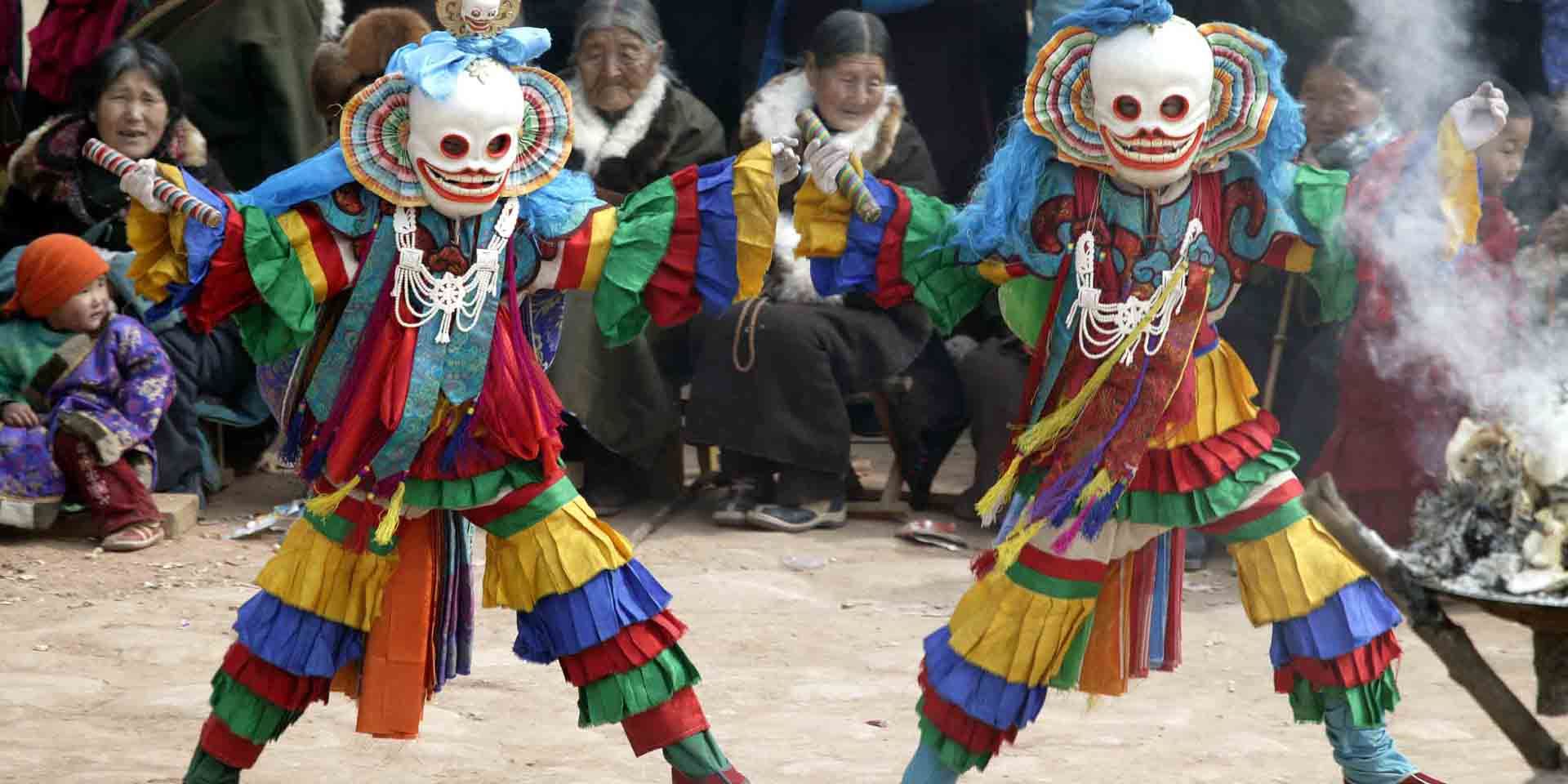 Monlam Festival (New Year's Festival, Losar) in Repkong (Tongren)