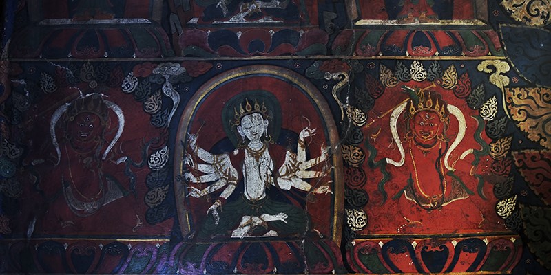 Mural in Palkhor Monastery