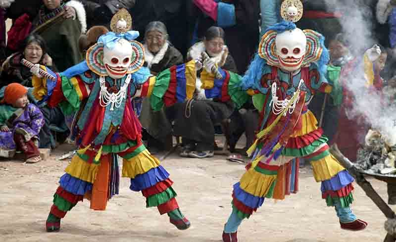 Mask Dance at Wutun Monastery