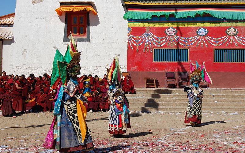 Mask Dance (Cham) in Nangshig Monastery