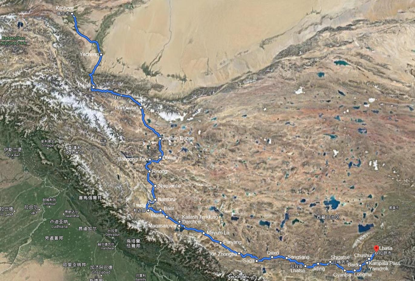 Grand Bike Tour from Xinjiang via Kailash to Tibet