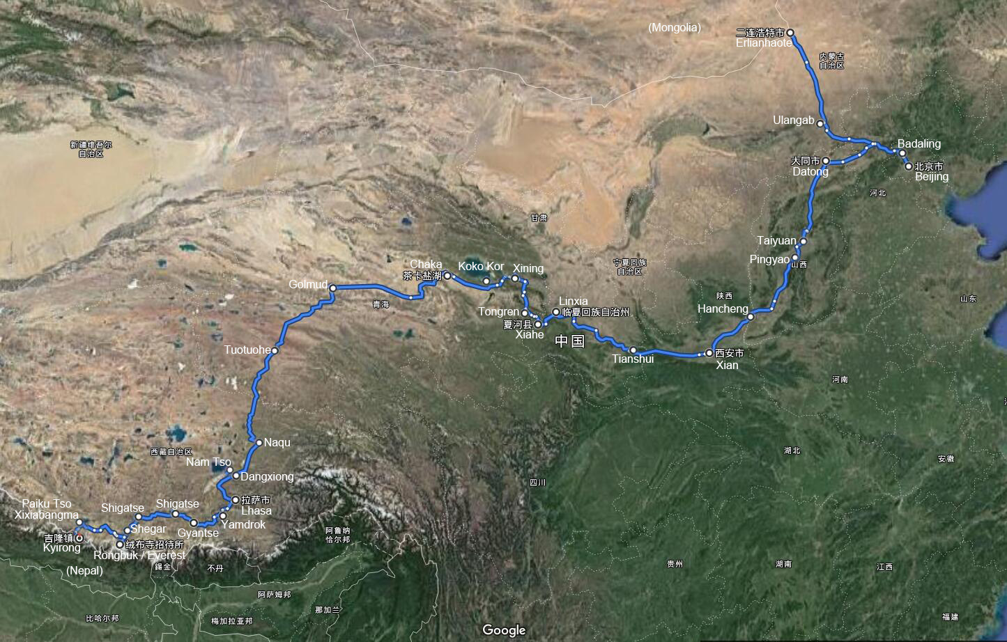 Self Drive Tour from Nepal through China to Mongolia